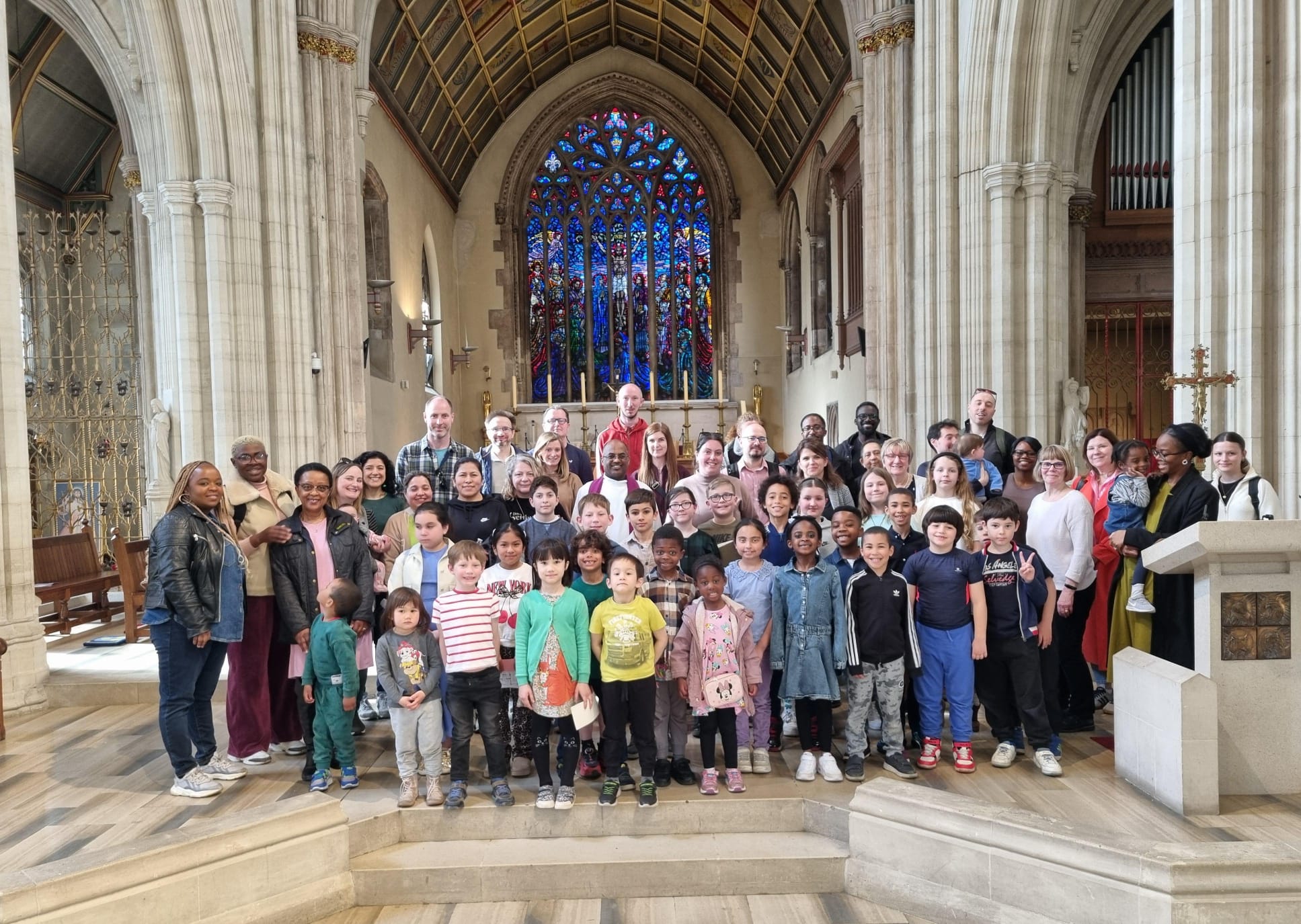 First Holy Communion group on pilgrimage to St George's Cathedral